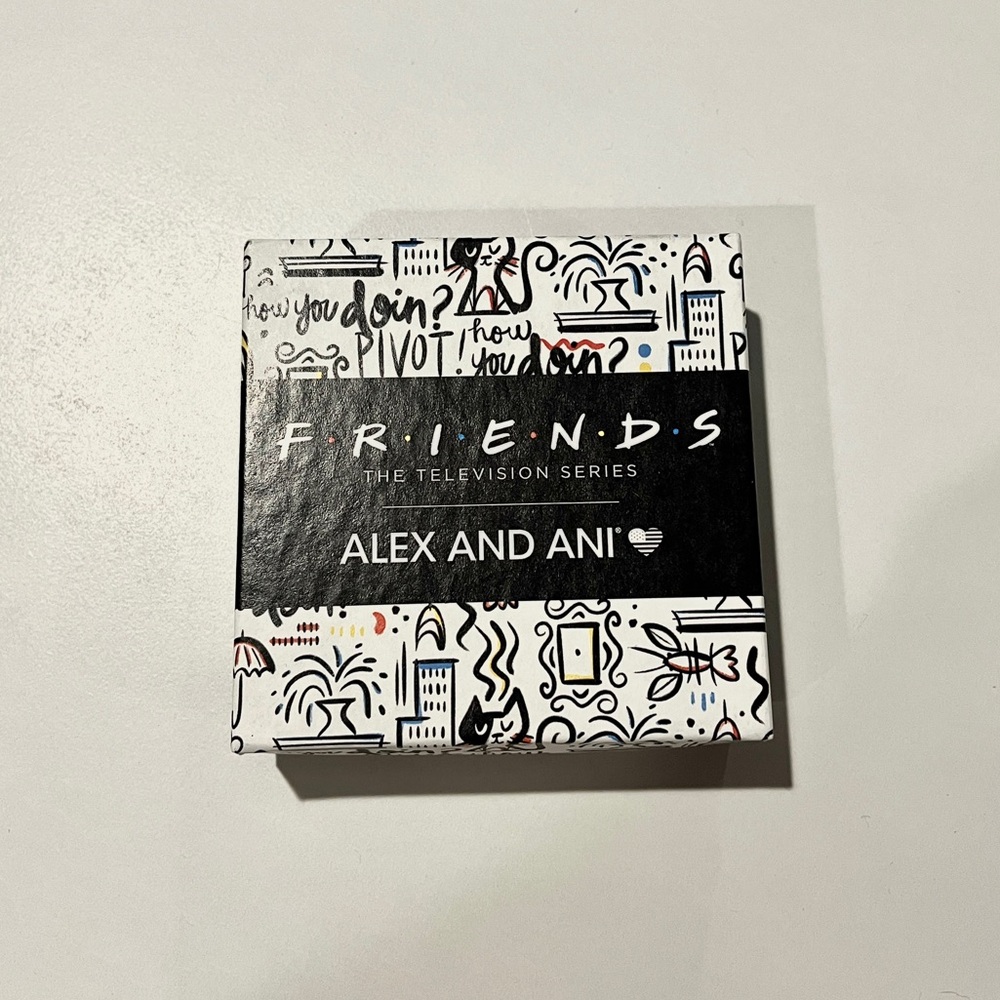 NWT Alex and Ani Silver Charm Bracelet Bangle “Friends” TV Show Bracelet - Picture 2 of 3